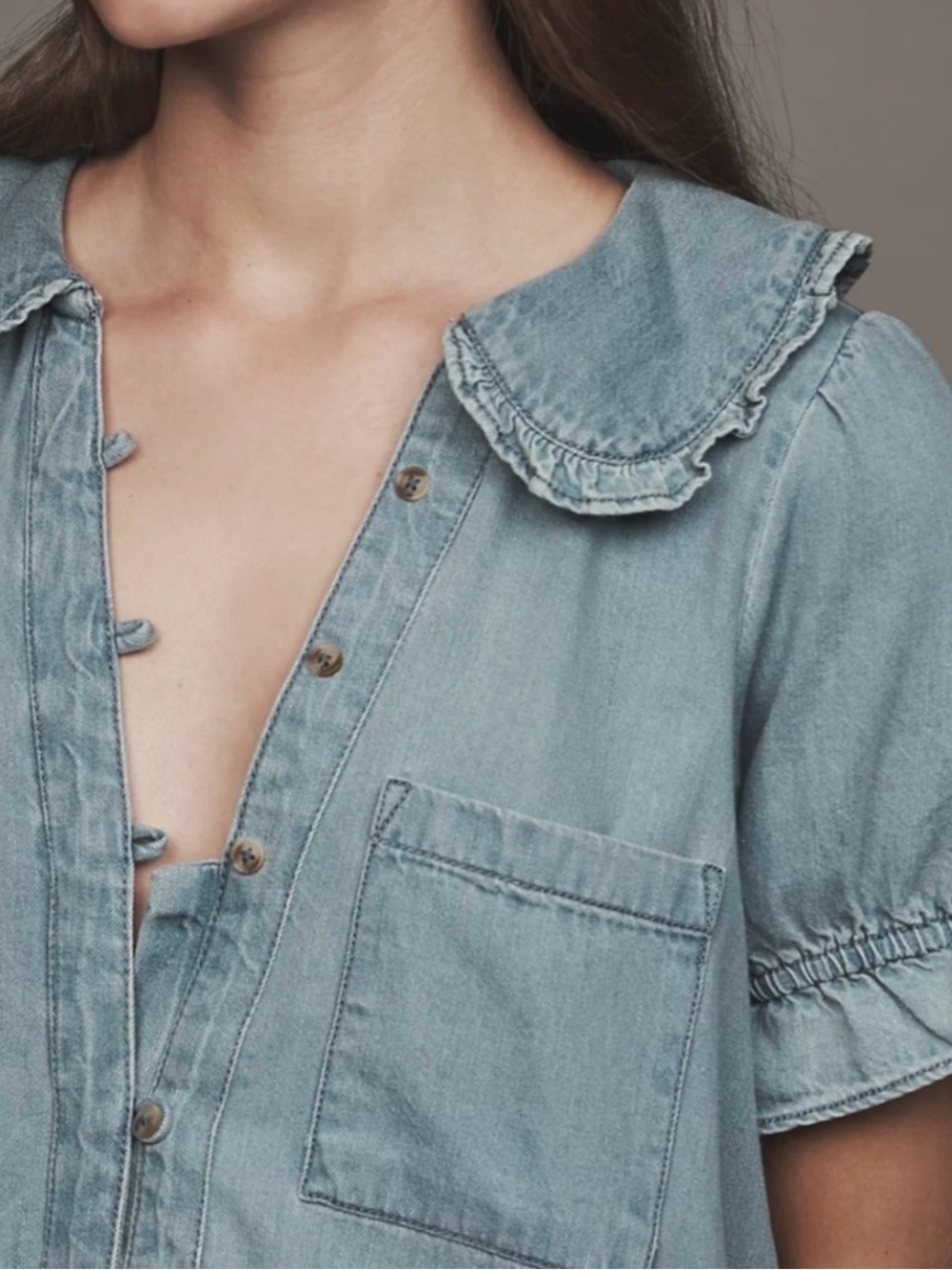 Pilcro Denim Dress from Anthropologie Size S - Picture 2 of 8
